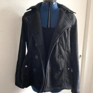 Hooded Black Coat